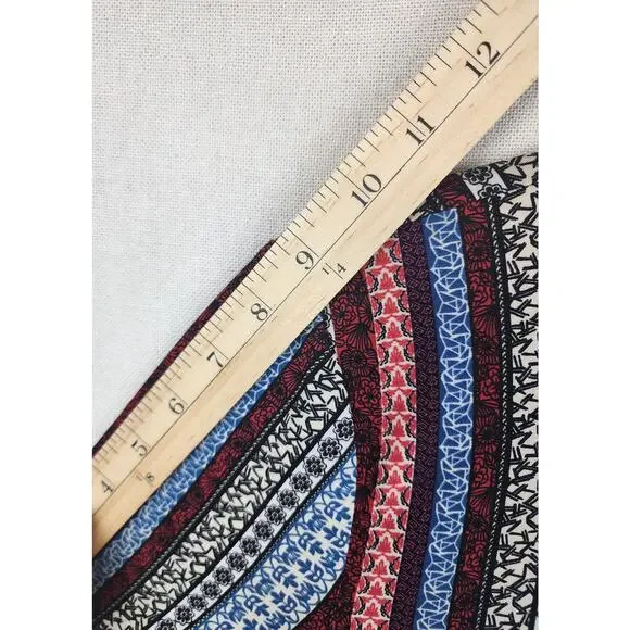 BCB Generation Dress Womens L Striped mock neck boho shift funky fun festival - Picture 4 of 11